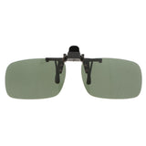 Max Polarized Clip On Flip Up Sunglasses Clip for Myopia Driving Dark Green