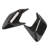 Max 3D Car Shark Gill Simulation Air Flow Intake Vent Side Fender Sticker Black