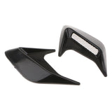 Max 3D Car Shark Gill Simulation Air Flow Intake Vent Side Fender Sticker Black