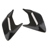 Max 3D Car Shark Gill Simulation Air Flow Intake Vent Side Fender Sticker Black