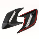 Max 3D Car Shark Gill Simulation Air Flow Intake Vent Side Fender Sticker Black