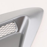 Max 3D Car Shark Gill Simulation Air Flow Intake Vent Side Fender Sticker Silver