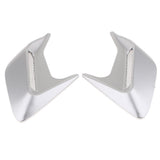 Max 3D Car Shark Gill Simulation Air Flow Intake Vent Side Fender Sticker Silver