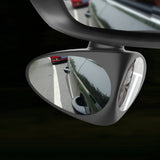 Max Car Auto Adjustable 360 Blind Spot Mirror Wide Angle Rear View Left Black
