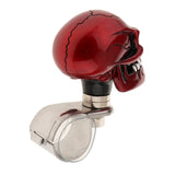 Max 1PC Skull Head Car Steering Wheel Spinner Suicide Knob Handle Booster Red