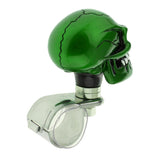 Max 1PC Skull Head Car Steering Wheel Spinner Suicide Knob Handle Booster Green