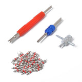 Maxbell 107pcs Auto TR412 TR413 TR414 TR418 Replacement Tire Valve Core Kit