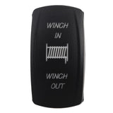 Maxbell 7PIN Switch Panel Double Reset Winch In-Out for Auto Van Refitting Green
