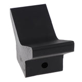 Max Boat Trailer Tie Down Engineering Bow V Stop 7" with 14mm Hole Black Rubber