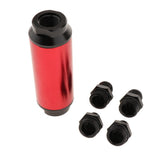 Maxbell 44mm Fuel Filter AN6/AN8 Interface Gasoline Filter  Red