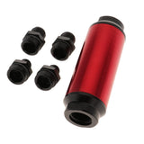 Maxbell 44mm Fuel Filter AN6/AN8 Interface Gasoline Filter  Red