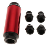 Maxbell 44mm Fuel Filter AN6/AN8 Interface Gasoline Filter  Red