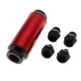 Maxbell 44mm Fuel Filter AN6/AN8 Interface Gasoline Filter  Red