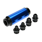 Maxbell 44mm Fuel Filter AN6/AN8 Interface Gasoline Filter  Blue