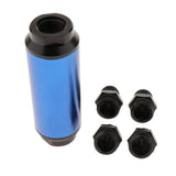 Maxbell 44mm Fuel Filter AN6/AN8 Interface Gasoline Filter  Blue