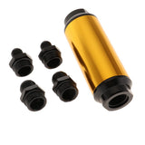 Maxbell 44mm Fuel Filter AN6/AN8 Interface Gasoline Filter  Gold
