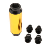 Maxbell 44mm Fuel Filter AN6/AN8 Interface Gasoline Filter  Gold