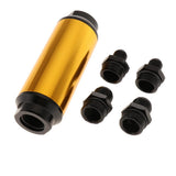 Maxbell 44mm Fuel Filter AN6/AN8 Interface Gasoline Filter  Gold