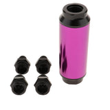 Maxbell 44mm Fuel Filter AN6/AN8 Interface Gasoline Filter  Purple