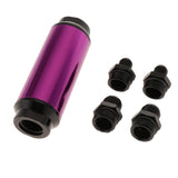 Maxbell 44mm Fuel Filter AN6/AN8 Interface Gasoline Filter  Purple