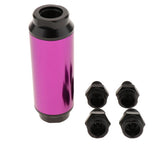 Maxbell 44mm Fuel Filter AN6/AN8 Interface Gasoline Filter  Purple