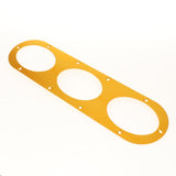 Maxbell 2X Universal Aluminum Rear Bumper Air Diversion Diffuser Panel 3-Hole Gold