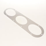 Maxbell 2X Universal Aluminum Rear Bumper Air Diversion Diffuser Panel 3-Hole Silver