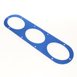 Maxbell 2X Universal Aluminum Rear Bumper Air Diversion Diffuser Panel 3-Hole Blue