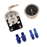 Max Maxb Universal Type S Adjustable Fuel pressure Regulator Silver