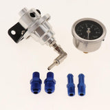 Max Maxb Universal Type S Adjustable Fuel pressure Regulator Silver