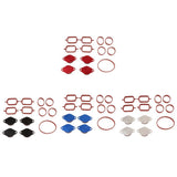 Maxbell 33mm for BMW M57 SWIRL BLANKS FLAPS repair delete kit+ intake gaskets Red