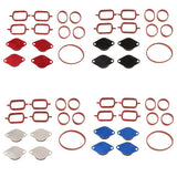 Maxbell 33mm for BMW M57 SWIRL BLANKS FLAPS repair delete kit+ intake gaskets Red