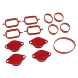 Maxbell 33mm for BMW M57 SWIRL BLANKS FLAPS repair delete kit+ intake gaskets Red