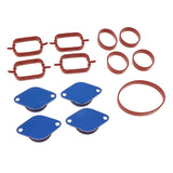 Maxbell 33mm for BMW M57 SWIRL BLANKS FLAPS repair delete kit+ intake gaskets Blue