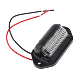 Maxbell 12V Truck Trailer 6SMD LED License Plate Light Door Light Pedal Light Black