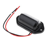 Maxbell 12V Truck Trailer 6SMD LED License Plate Light Door Light Pedal Light Black