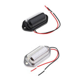 Maxbell 12V Truck Trailer 6SMD LED License Plate Light Door Light Pedal Light Black