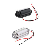 Maxbell 12V Truck Trailer 6SMD LED License Plate Light Door Light Pedal Light Black