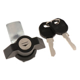 Max Maxb RV Truck Electric Cabinet File Lock Turning Handle Toolbox Latch w/ 2 Keys