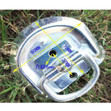 Max Maxb D Ring Tie Down Anchor with Recessed Pan Heavy Duty for Truck/Flatbed Silver