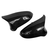 Maxbell 2x Carbon Fiber Rearview Mirror Covers Left Right for 2014-2018 BMW M3 M4