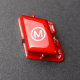 Maxbell Steering Wheel M Mode Switch Button Cover for BMW E92  Red