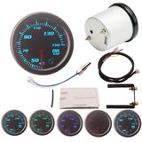 Max 2"/52mm 7 Color LED Car Oil Temp Meter Gauge Smoke Lens Pointer Universal