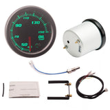 Max 2"/52mm 7 Color LED Car Oil Temp Meter Gauge Smoke Lens Pointer Universal