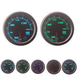 Max 2"/52mm 7 Color LED Car Oil Temp Meter Gauge Smoke Lens Pointer Universal