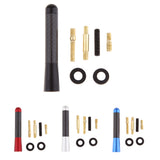 Max Maxb Short Stubby Car Auto Antenna AM/FM Radio Aerial Mast Screw Type White