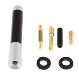 Max Maxb Short Stubby Car Auto Antenna AM/FM Radio Aerial Mast Screw Type White