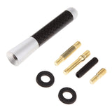 Max Maxb Short Stubby Car Auto Antenna AM/FM Radio Aerial Mast Screw Type White