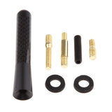Max Maxb Short Stubby Car Auto Antenna AM/FM Radio Aerial Mast Screw Type Black