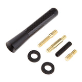 Max Maxb Short Stubby Car Auto Antenna AM/FM Radio Aerial Mast Screw Type Black